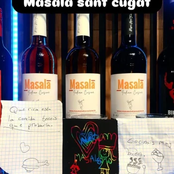 Masala indian cuisine wine